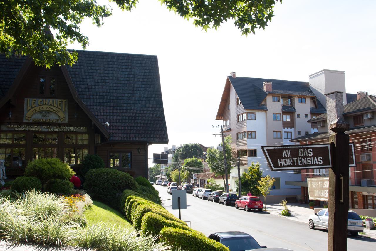 Otima Localizacao E Vista Da Cidade Gramado Exterior foto